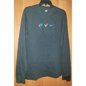 Nike Men's Long Sleeve Graphic T-shirt DO6183-045 BLACK Men's Size M New